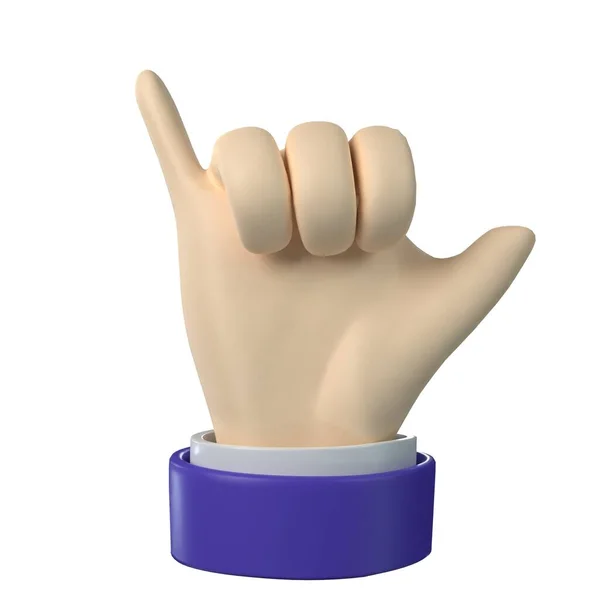 Call Hand Ikoon Emoji Zakelijke Stijl — Stockfoto