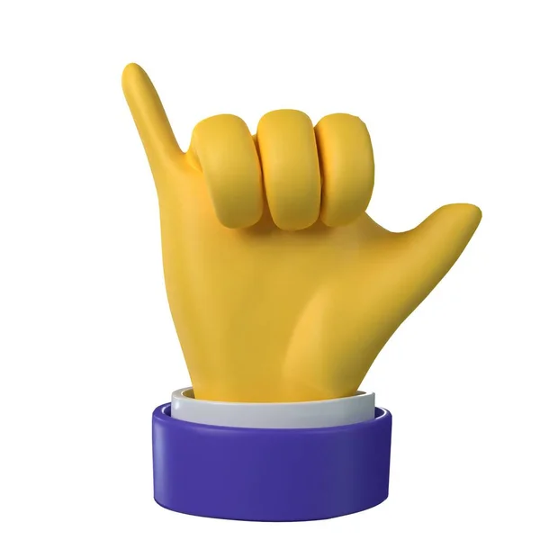 Call Hand Icon Emoji Business Style — Stock Photo, Image