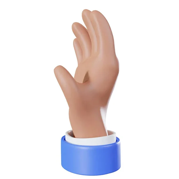 3D Hand Çizgi Film Simgesi. 3D sadaka simgesi. 3d Simge Ver.