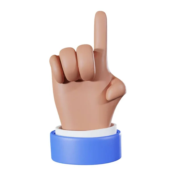 Visszaszámlálás Hand Emoji Vagy Ikon Üzleti Stílusban — Stock Fotó