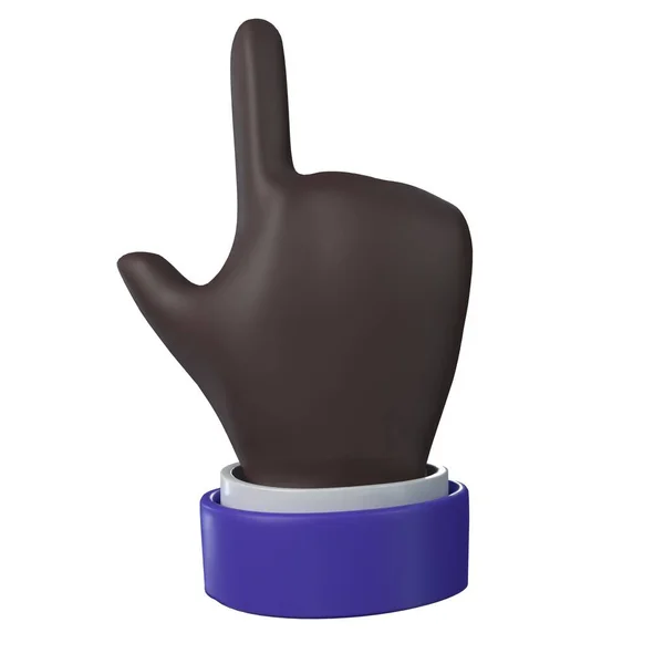 Hand Pointing Icon Emoji Business Style — Stock Photo, Image