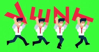 Bir grup İşadamı, VENT Mektuplarını Tutarken İcraattaki Fikir ve Enerjiyi Temsil Ederken İlerliyor