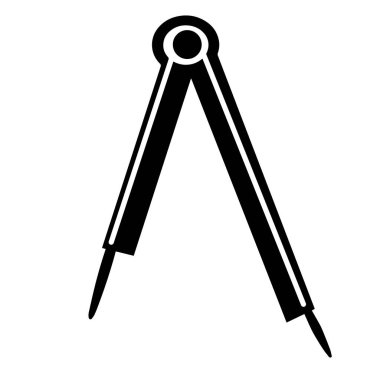 Dairesel düz biçim çizimi için pusula