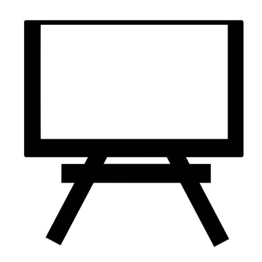 küçük karatahta vektör düz biçim tasarımı