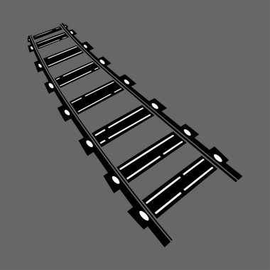 sol hat tren yolu simgesi düz biçimi