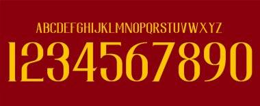 yazı tipi vektör takımı 2018 - 2019 kit spor tipi yazı tipi. İçinde çizgiler ve noktalar olan futbol tarzı yazı tipi. Totti. Roma yazı tipi. Futbol takımı için spor stili harfler ve numaralar