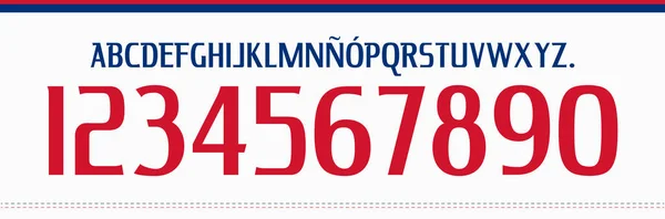 yazı tipi vektör takımı 2023 kit spor yazı tipi. Çizgileri olan futbol tarzı yazı tipi. Kulüp Nacional yazı tipi. Üç renkli. Futbol takımı için spor stili harfler ve numaralar, Uruguay futbolu