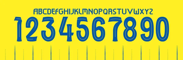 yazı tipi vektör takımı 2023 - 2024 kit spor tarzı yazı tipi. Çizgileri olan futbol tarzı yazı tipi. Al Nassr yazı tipi. Kristiano ronaldo. Futbol takımı için spor stili harfler ve numaralar.