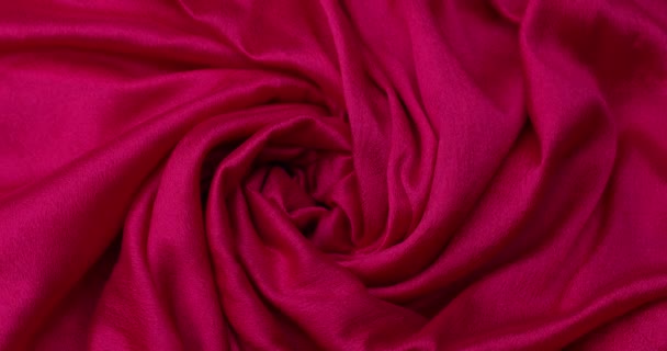 Sfondo Tessuto Rosa Primo Piano — Video Stock