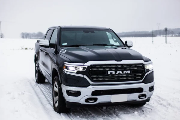 stock image Dodge Ram  LIMITED 5.7 HEMI, winter in Poland.