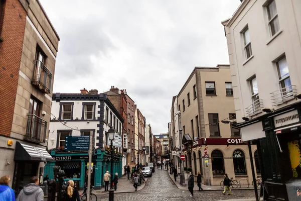 Street View City Dublin Írországban — Stock Fotó