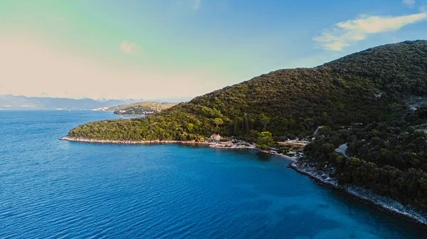 Вид Воздуха Остров Корчула Хорватия — стоковое фото
