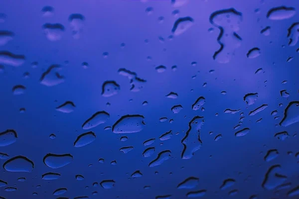 Drops Water Glass — Stock Photo, Image
