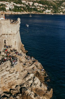 Hırvatistan 'ın eski ortaçağ Dubrovnik kenti.