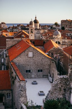 Eski şehir Dubrovnik şehir, Hırvatistan.