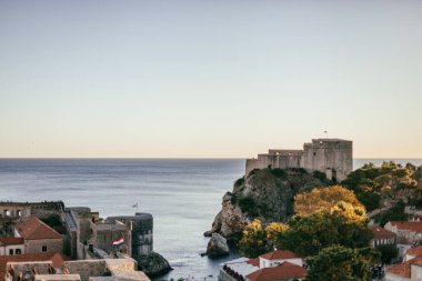 Hırvatistan 'ın eski ortaçağ Dubrovnik kenti.