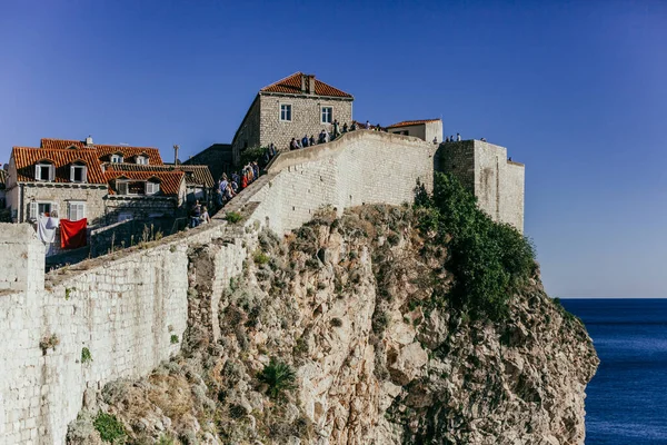 Hırvatistan Eski Ortaçağ Dubrovnik Kenti — Stok fotoğraf