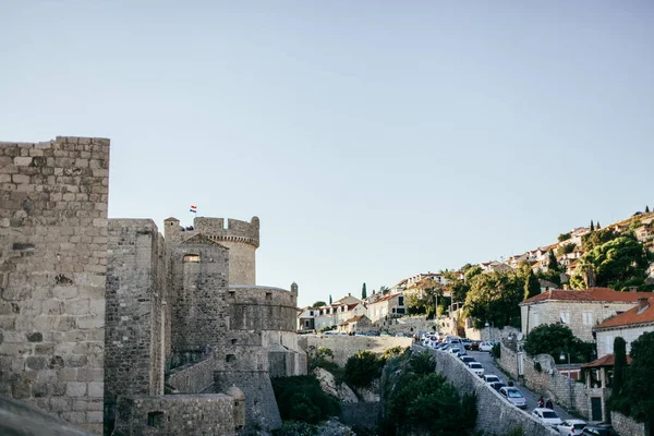 Cidade Velha Dubrovnik Medieval Croácia — Fotografia de Stock