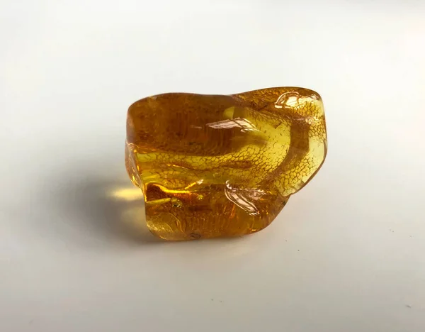 Polished nugget of Baltic amber found in Kolobrzeg, Poland.
