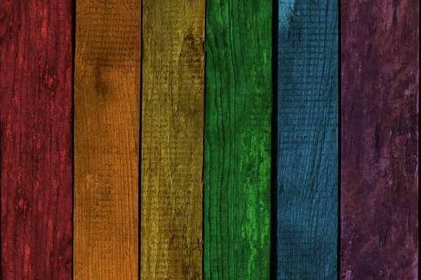 Tableros Viejos Crudos Dispuestos Fila Textura Madera Cruda Color Bandera —  Fotos de Stock