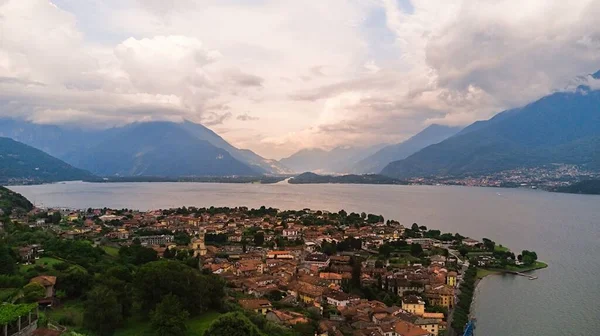 Aerail Pohled Como Lake Lombardii Severní Itálie Obrázek Června 2023 — Stock fotografie