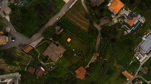 Luftaufnahme Des Comer Sees Der Lombardei Norditalien Bild Vom Juni — Stockfoto