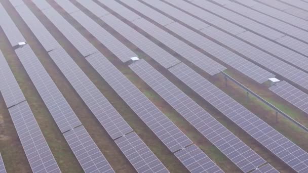 Video Zachycuje Rozsáhlou Nejmodernější Fotovoltaickou Farmu Která Vyrábí Čistou Energii — Stock video