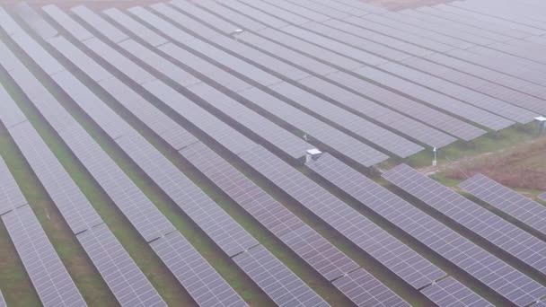 Video Zachycuje Rozsáhlou Nejmodernější Fotovoltaickou Farmu Která Vyrábí Čistou Energii — Stock video