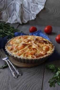 Karidesli balık kiş.