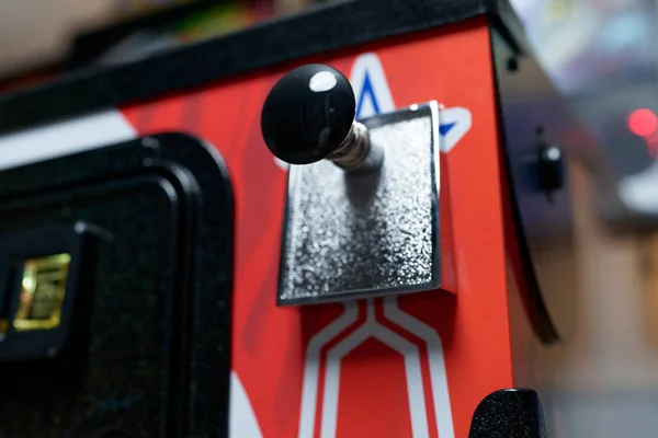 Arcade Pinball Machine Plunger From Lower Angle