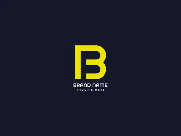 Bモノグラム文字のロゴ — ストックベクタ