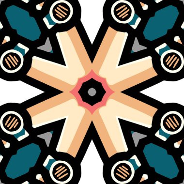 Desen, kiremit, mandala, pürüzsüz, tasarım, dijital, illüstrasyon, dekorasyon, süs, süs, sanat, simetrik, sembol, duvar kağıdı, arkaplan, element, dekor, doku, biçim, süsleme, güzel