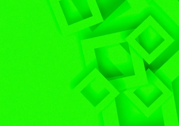 抽象绿色几何形状块背景图 — 图库照片