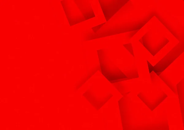 Abstraktní Kreativní Červené Geometrické Tvary Pozadí — Stock fotografie