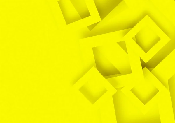 Abstraktní Žlutá Barva Geometrické Tvary Pozadí — Stock fotografie