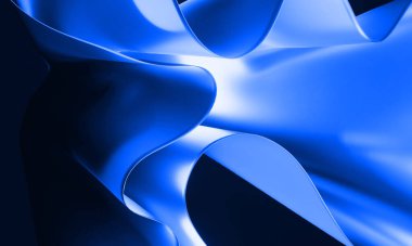 Soyut 3d geometrik arkaplan tasarımı Gökyüzü Mavisi