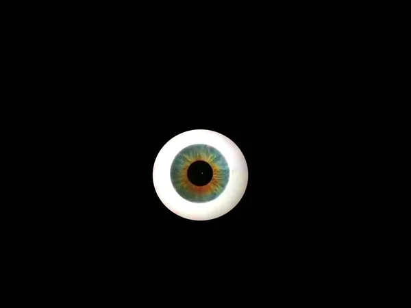 Ілюстрація Красивими Очима Котяче Око Зеленим Візерунком Чорному Тлі — стокове фото