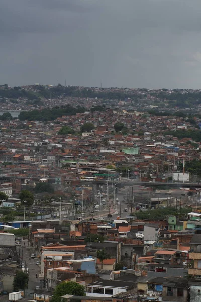 Uitzicht Vanaf Top Van Een Heuvel Van Rio Janeiro Brazilië — Stockfoto