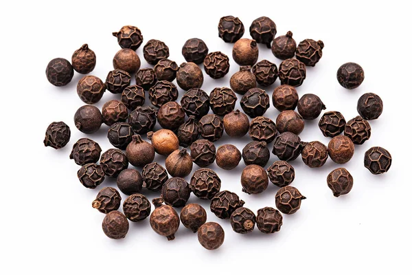 stock image Pile of cubeb pepper, isolated on white background