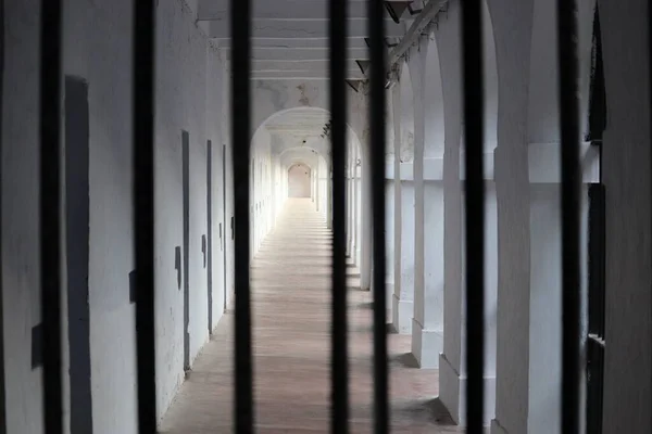 Κυτταρική Φυλακή Στο Πορτ Μπλερ Άνταμαν Ινδία Μαχητές Της Ελευθερίας — Φωτογραφία Αρχείου