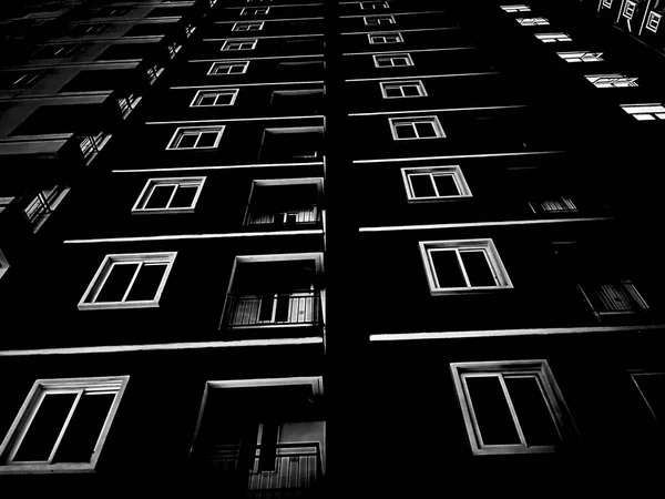 Black White Image Apartment Looks Abstract — Stock Photo, Image