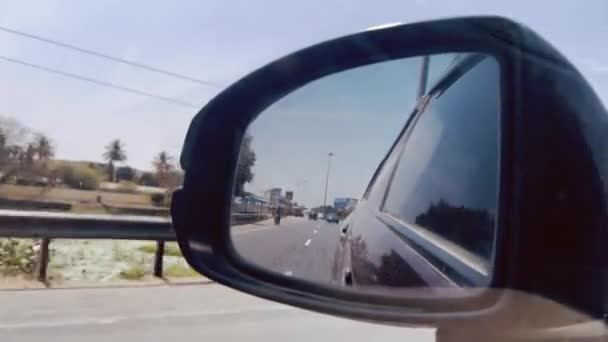 Rétroviseur Latéral Concave Vue Normale Sur Les Routes Depuis Une — Video