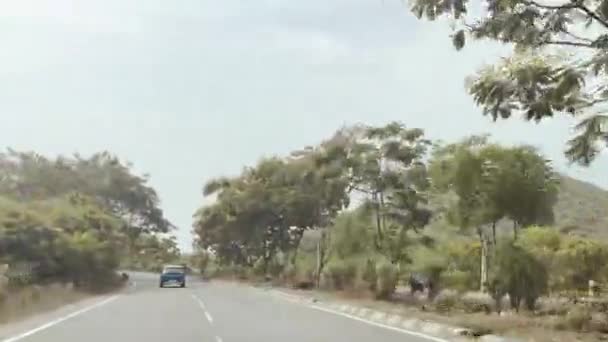 Arabanın Tarafından Bir Yol Görünümü — Stok video