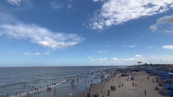 Ein Panoramablick Auf Küste Küste Strand — Stockvideo