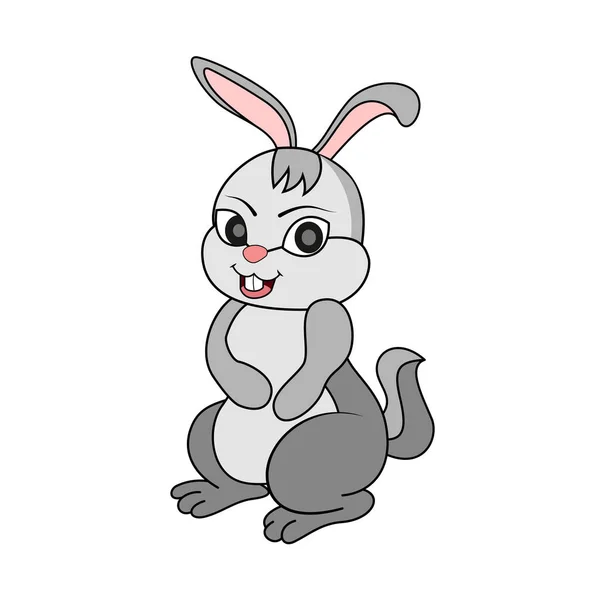 Rabbit Cartoon Cute Sexy Female Character Vector Illustration Mascot Design — Stock Vector