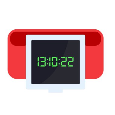 Bir Vintage Alarm Saati Konsepti vektör çizimi 