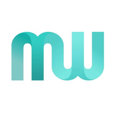 MW Logo simgesi 3d vektör illüstrasyon şirketi logo şablonu