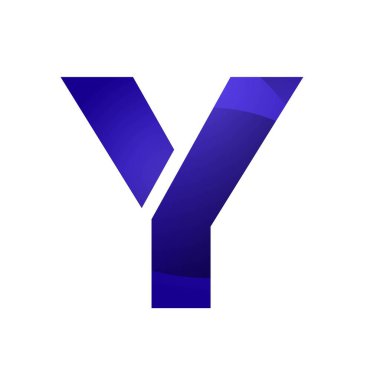 Logo tasarım şablonları çizimi için stil Harfi Y logo simgesi simgesi çizimi 