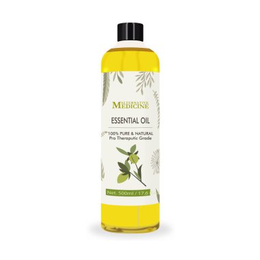 Saç ve Cilt Bakımı için Jojoba Masaj Yağı Etiket Gösterimi