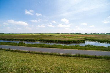 Friese meren 'in manzarası, Hollanda